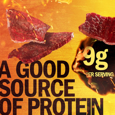 100% 9g 8 oz Jack Link's Beef Jerky Half Pounder - Sweet & Hot - Real Beef - Ready to Eat Real Meat Protein Snacks