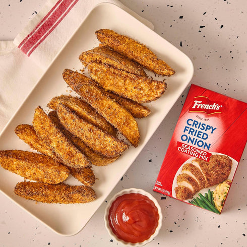 5 oz (Pack 8) French's Seasoned Coating Mix, Crispy Fried Onion, Delicious Swap for Traditional Breadcrumbs When