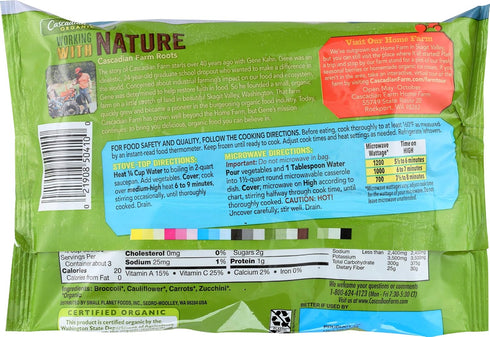 10 oz (Frozen) Cascadian Farm, California Blend, Organic