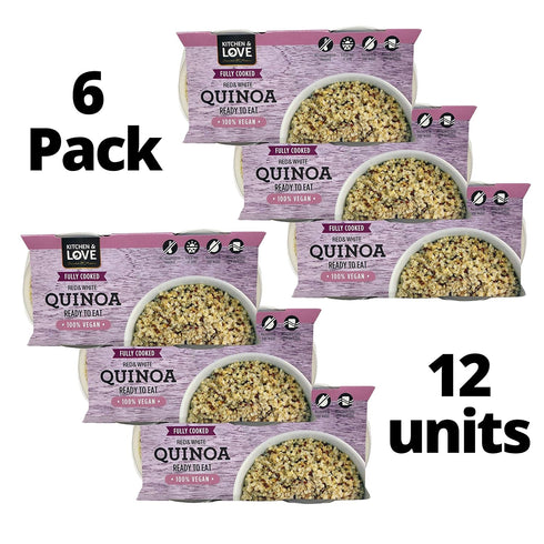 12-Cups) Quinoa Quick Cups (Fully Cooked Red & White Quinoa