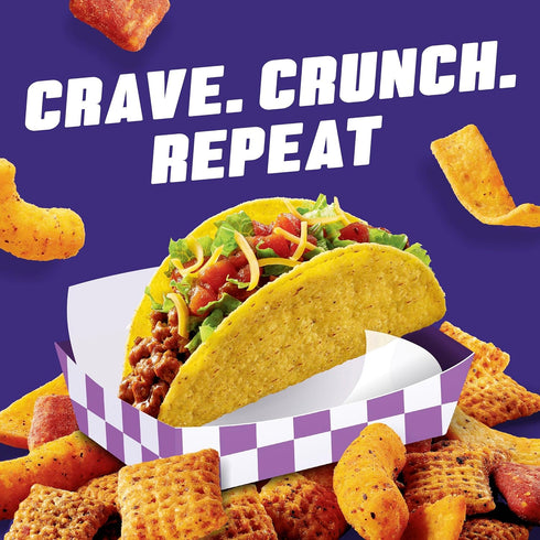 Chex Mix 11 oz Remix Zesty Taco Savory Snack Mix, Snack Bag, Family Size