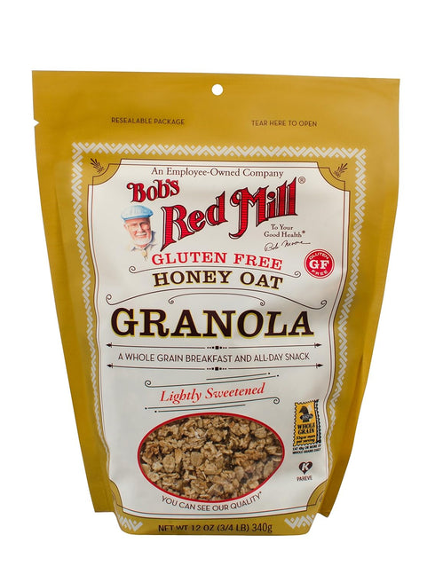 Bob's Red Mill Gluten Free Honey Oat Granola, 12 Oz