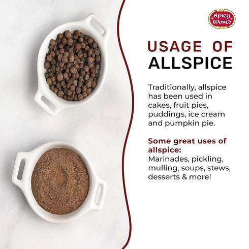 Spicy World Allspice Ground 16 Ounce - 1 Pound Value Pack of All Spice Powder