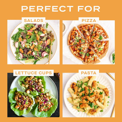 abbot's Plant-Based Chopped Chick'n, Vegan, Gluten-Free, High-Protein