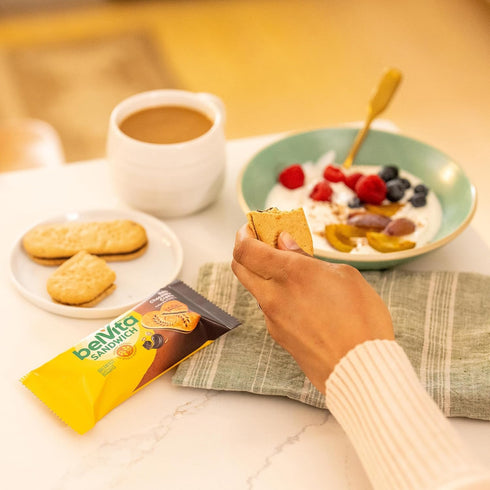 8 Packs (2 Pack) belVita Breakfast Bar Biscuit Sandwiches, Dark Chocolate Creme, Biscuits Per