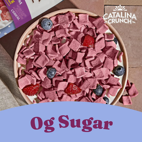 11g 8 oz. (Pack 2) Catalina Crunch Protein Cereal - Sugar Free Breakfast Cereal with of Protein - Gluten Free - Triple