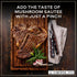 Umami-Packed 4 oz Porcini Sea Salt Infused with Finely Ground Porcini Mushrooms Mushroom Seasoning with Rich & Earthy