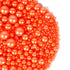 Kasvan Orange Pearl Sugar Sprinkles, 130g/4.58 Oz - Edible Candy Pearls for Baking Cake Decorations, Ice Cream Toppings