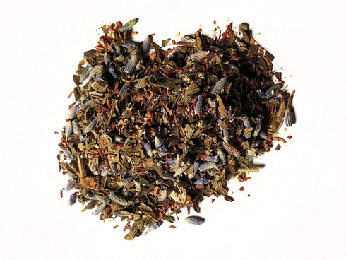 FIRE TEAS Relaxing Rooibos Evening Tea - Organic Herbal Tea with Peppermint, Lavender, Raspberry Leaf