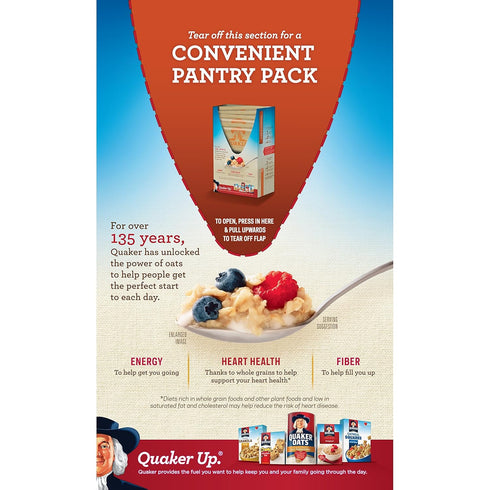 10-Count (Pack 4) Quaker Instant Oatmeal Cinnamon & Spice, Boxes