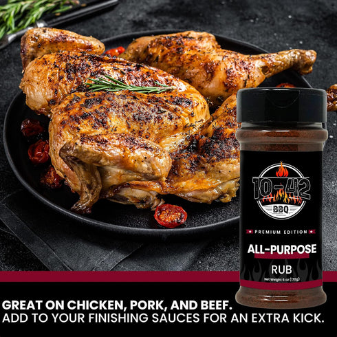 10-42 Set 3 Pack 0 Steak Seasoning Gift - Premium Flavors : All Purpose, Steak, Coffee Rub | Gourmet Meat Seasoning Dry