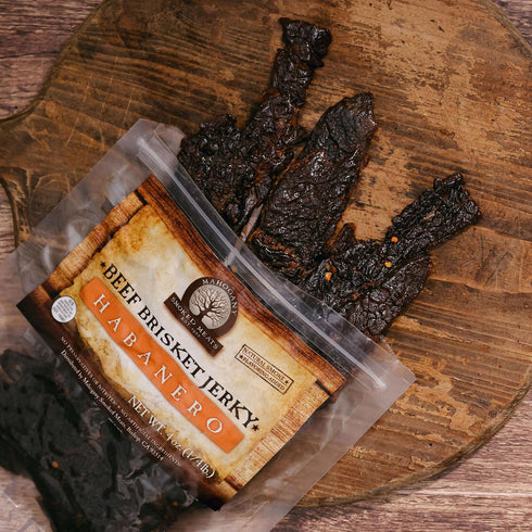 16oz Mahogany Smoked Meats: Habanero Brisket Jerky