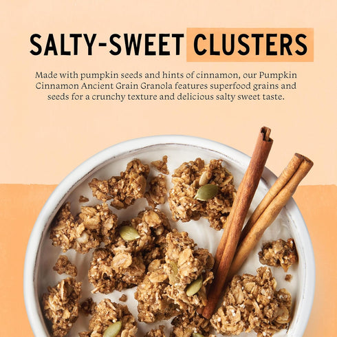 12 (Pack 3) Purely Elizabeth, Pumpkin Cinnamon, Ancient Grain Granola, Gluten-Free, Non-GMO, Ounce
