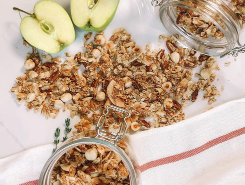 12 Food to Live Organic Golden Crunchy Granola, Ounces - Small Batch, Handcrafted, Bulk, Great as Snack for Breakfast