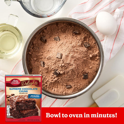 18 oz. Betty Crocker Delights Supreme Chocolate Chunk Brownie Mix