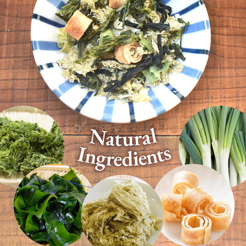 30g(1.0oz) YAMASAN KYOTO UJI Five Dried Ingredients Miso Soup Mix, The Umami of Kombu, Wakame and Nori, Quick and Easy