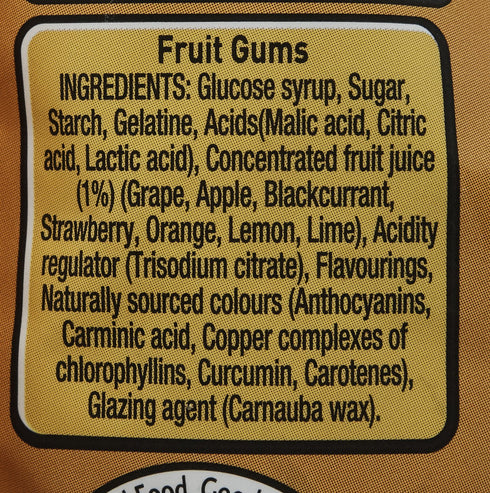 Rowntree's Fruit Gums Sweets, Sharing Pouch, 150 g