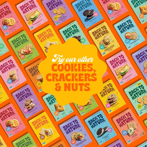 5.5 (Pack 6) Back to Nature - Fudge Striped Cookies - Made with Quality Ingredients like Wheat Flour - Vegan