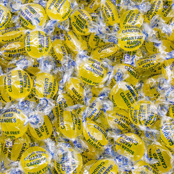 Sugar Free Lemon Drops Hard Candy 6 lb Bulk, Individually Wrapped Lemon