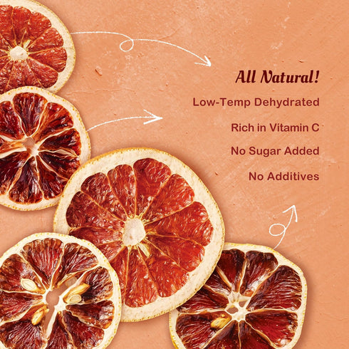 (3oz) 100% The Daily Good Dried Blood Orange Slices - Natural Dehydrated Fruit Garnish for Cocktails, Drinks & Water