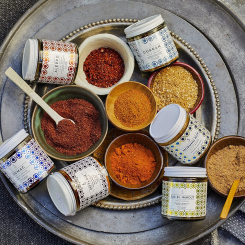 Villa Jerada Ras El Hanout Premium Seasoning - Ancient Moroccan Spice, Rich, Colorful, Aromatic & Zesty, 1.76 oz (1 JAR)