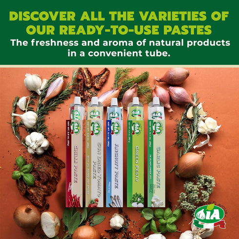 12 2.12oz (60g) Packaging IA Anchovy Paste Ready to Use - Tubes of Ideal for Salads, Eggs or Sandwiches, Gluten-Free