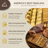 30-Pieces Shatila Food Products Half Ramadan Assorted Fillo Mix Baklava Box, Assorted Baklawa Pastry, Mediterranean