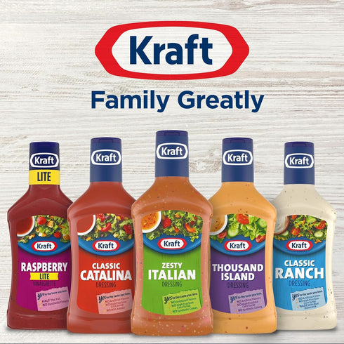 Kraft 16 oz Zesty Italian Salad Dressing, fl Bottle