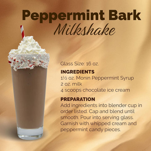(1 Monin - Peppermint Syrup, Cool Tingle of Candy Cane, Natural Flavors, Great for Cocoas, Mochas, Smoothies
