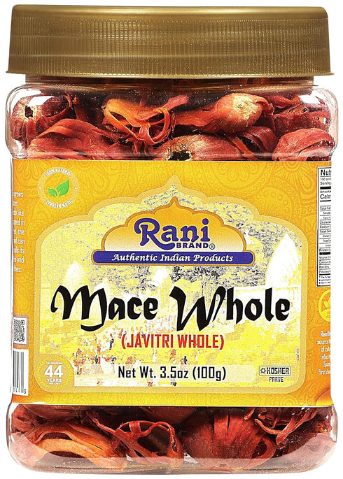 Rani Mace Whole (Javathri), 3.5oz (100g) PET Jar, All Natural, Vegan, Gluten Friendly, Kosher