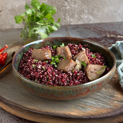 24 oz (1.5 lb) Golden Crown Red Quinoa | High Protein, High Fiber, Whole Grain Superfood | Gluten-Free, Vegan, Non-GMO
