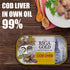 4.27oz/ 121g (Pack 6) Riga Gold Cod Liver in Own Oil From Iceland