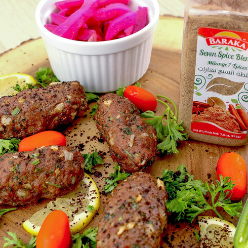 Baraka Seven Spice Seasoning Mix | Authentic Lebanese Baharat Spice Blend, All Natural, No Additives, No Preservatives,