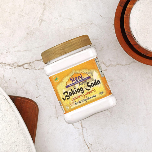 35oz (2.2lbs) 1kg Rani Baking Soda (SODIUM BI-CARBONATE) PET Jar ~ Used for cooking, NON-GMO | Indian Origin | Gluten