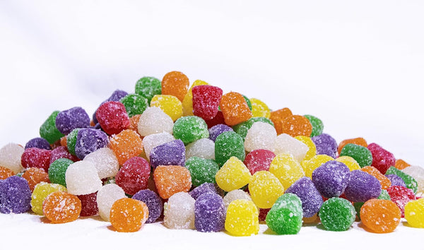 DM Sweets Spice Drops 1 lb Bulk Bag of Assorted Spiced Gumdrops SugarSanded Chewy