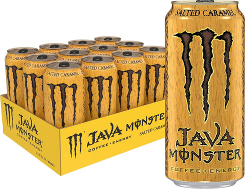 Monster Energy Java Monster Salted Caramel, Coffee + Energy Drink, 15 Fl
