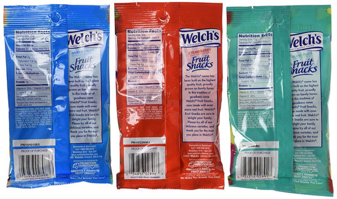 2.25 24 Count, Pack Welch's Fruit Snacks, Ounce Pouches, Variety