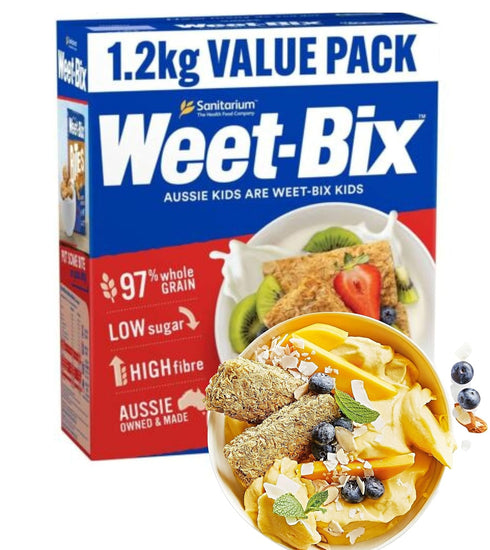 Generic Weet-Bix 97% Whole Grain Cereal (1.2kg) VALUE PACK By Sanitarium Health Food