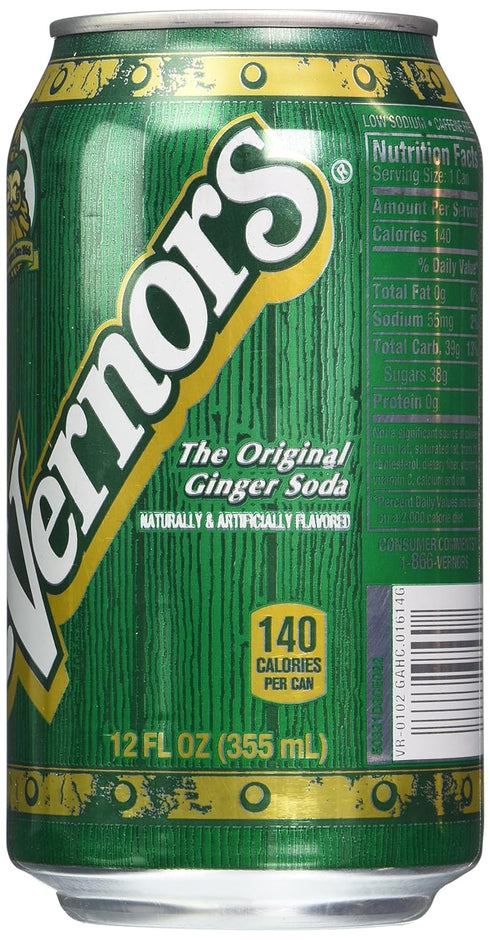 12 (12 Vernors Gingerale Soda, Ounce Cans)