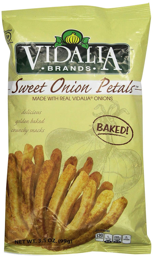 Vidalia Brands Sweet Onion Petals | Baked Crunchy Snack Made with Real