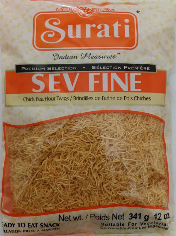 Surati Sev Fine (Chick Pea Flour Twigs) 3 Pack