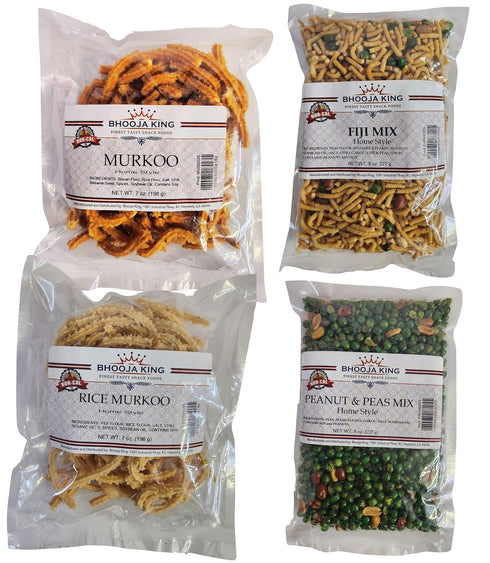 FIJIAN MADE Bhooja King Simpler - Plain Murkoo, Fiji Mix, Rice Murkoo, Peanut &