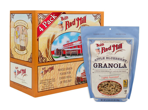 Bob's Red Mill Apple Blueberry Granola, 12oz (Pack of 4) - Whole