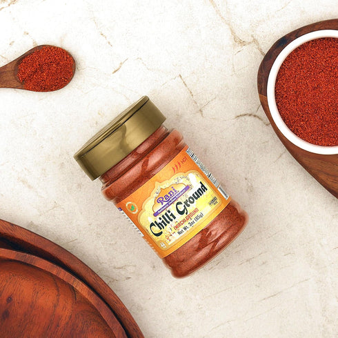 Rani Ground Chilli Powder (Mirchi) Indian Spice, 3oz (85g) PET Jar, All Natural | Salt-Free | Vegan | No Colors