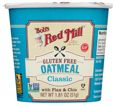 Bob's Red Mill GF Oatmeal Cup, Classic, 1.81 Ounce Cup (Pack of