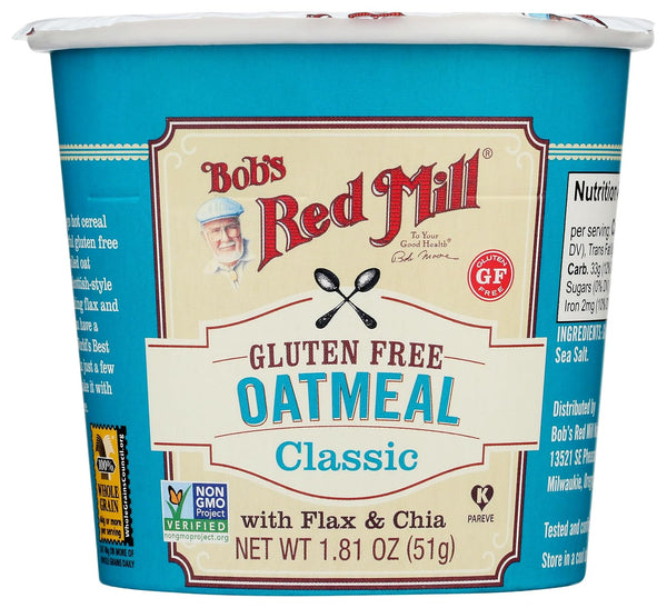 Bob's Red Mill GF Oatmeal Cup, Classic, 1.81 Ounce Cup (Pack of