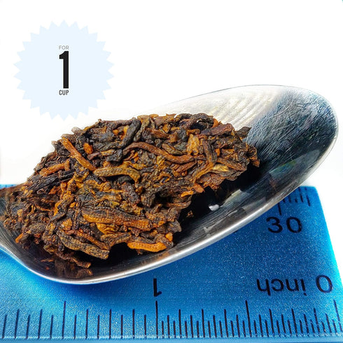 Jinglong Tea Factory Puerh Tea No1, Ripe Pu-erh Tea Mini Cake, 40 Cups, 3.6 Ounce
