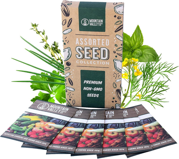 Culinary Herb Seeds Garden Collection | Basic Assortment | 6 Non-GMO Seed
