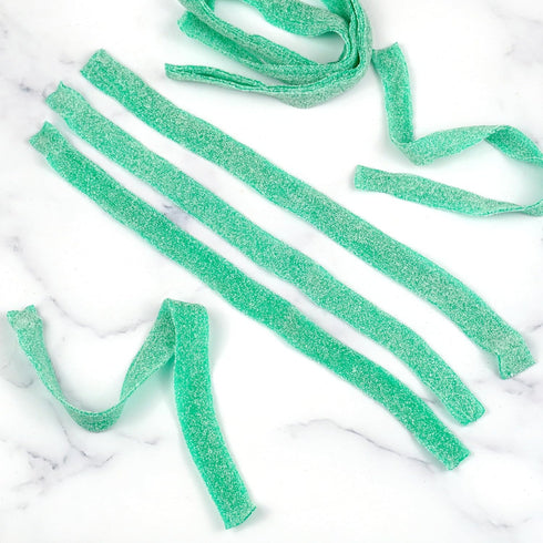 1 Green Apple Sour Belts, Pound Bulk Bag, The Hampton Popcorn & Candy Company