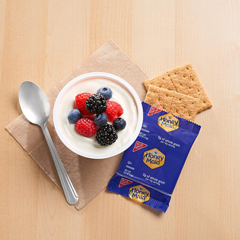 200 .5 oz Packs Honey Maid Graham Crackers, Bulk Lunch Snacks, - Snack